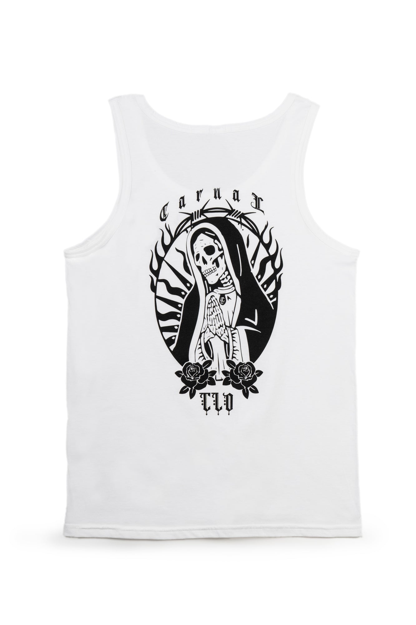 Santa Muerte White Tanktop